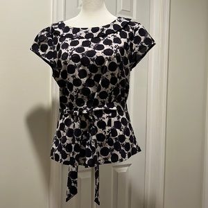 NEW: H&M purple and white blouse/top, size 40